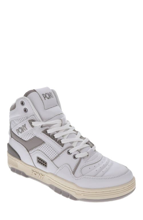 Pony M100 Sneakers In White/silver Sconce