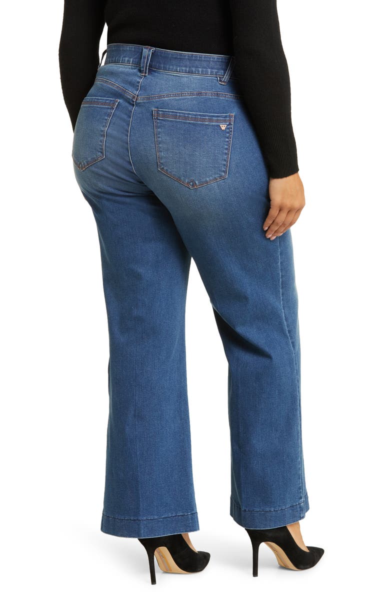 Wit & Wisdom 'Ab'Solution High Waist Wide Leg Jeans, Alternate, color, Blue