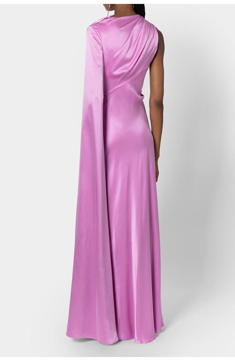 Roksanda Oma Floor Length Silk Dress, Alternate, color, Lilas/Zinnia