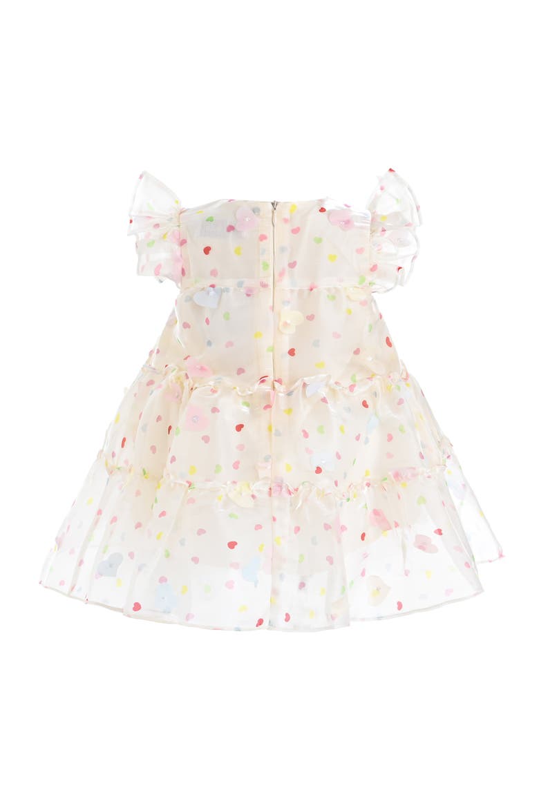 Thaliora Pastel Polka Dot Dress, Alternate, color, White