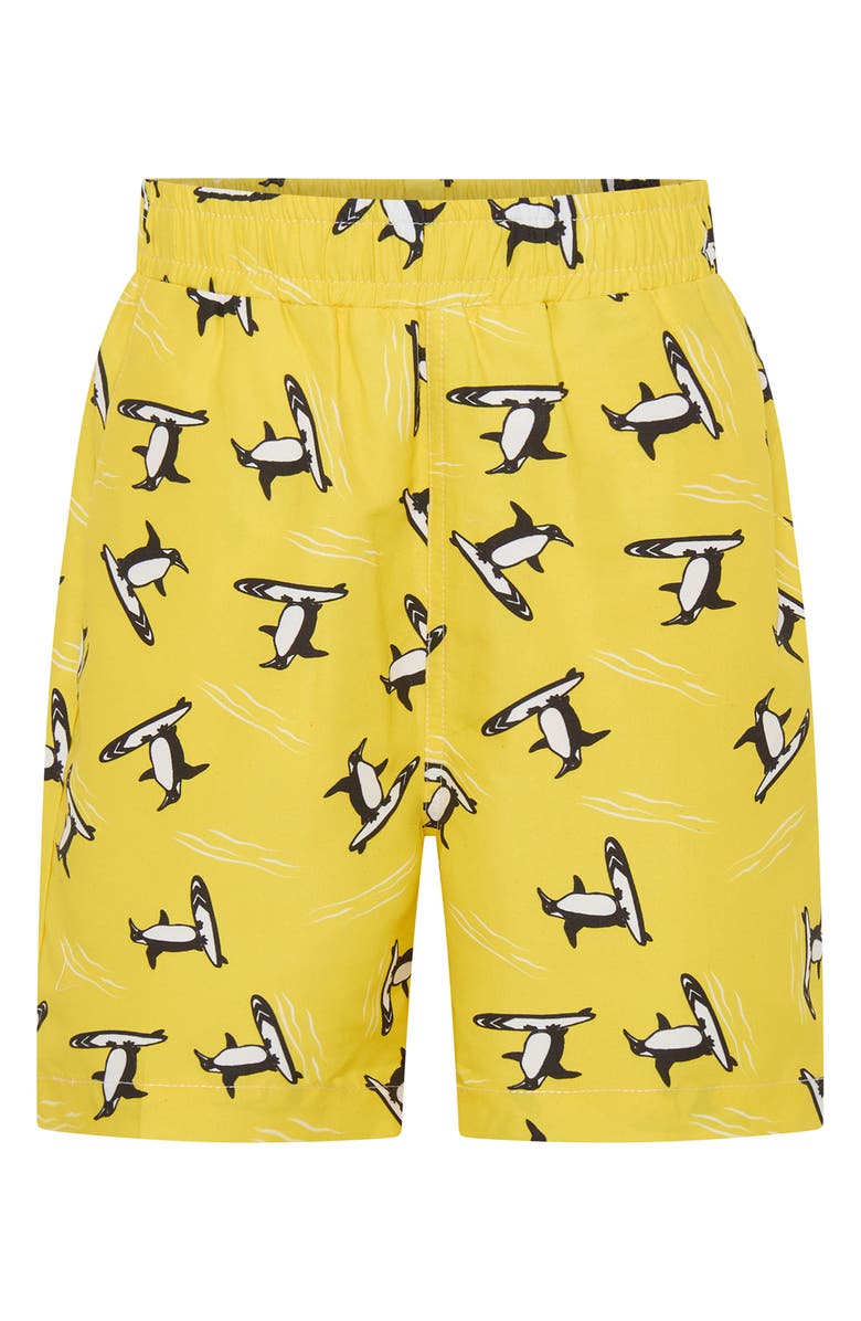 dot australia Kids' Penguin Swim Trunks, Main, color,
