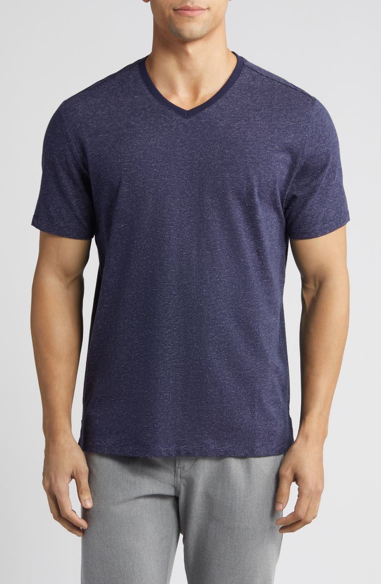 Robert Barakett Thoreau V-Neck T-Shirt, Main, color, Navy