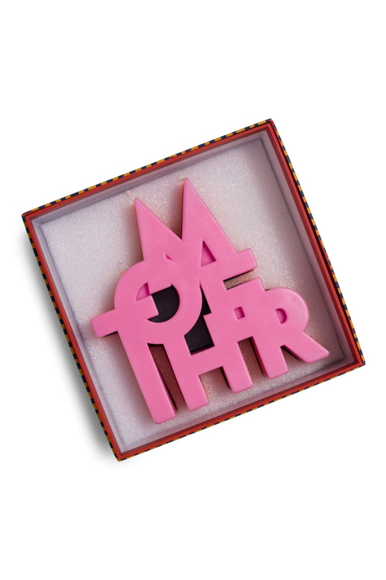 The Burnout Mother Three-Wick Candle, Alternate, color, BLUE ORANGE PINK