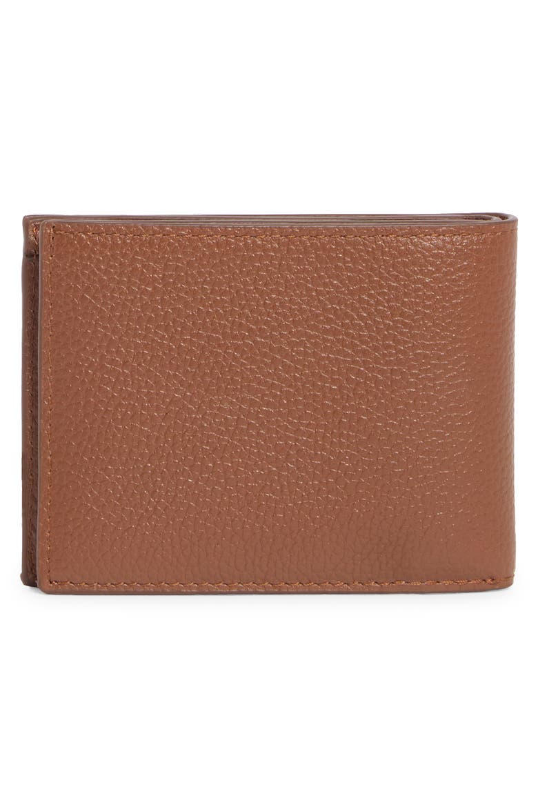 Sliding 2-in-1 Pebbled Leather Bifold Wallet, Alternate, color, TAN