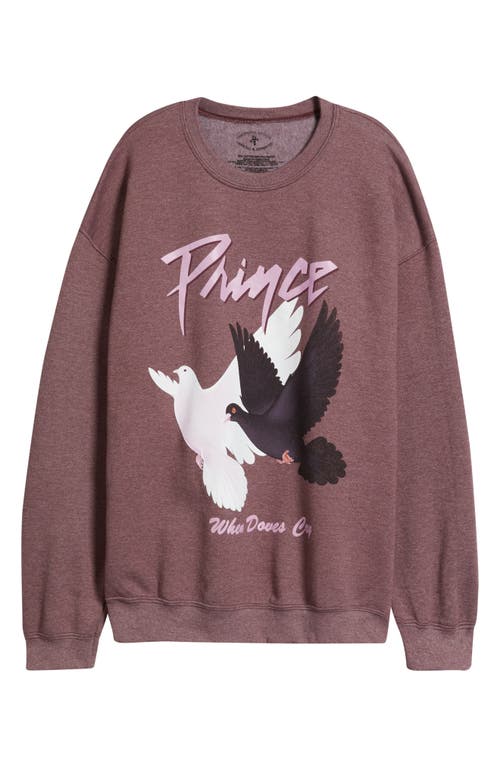 Merch Traffic Prince Birds Graphic Sweatshirt In Purple