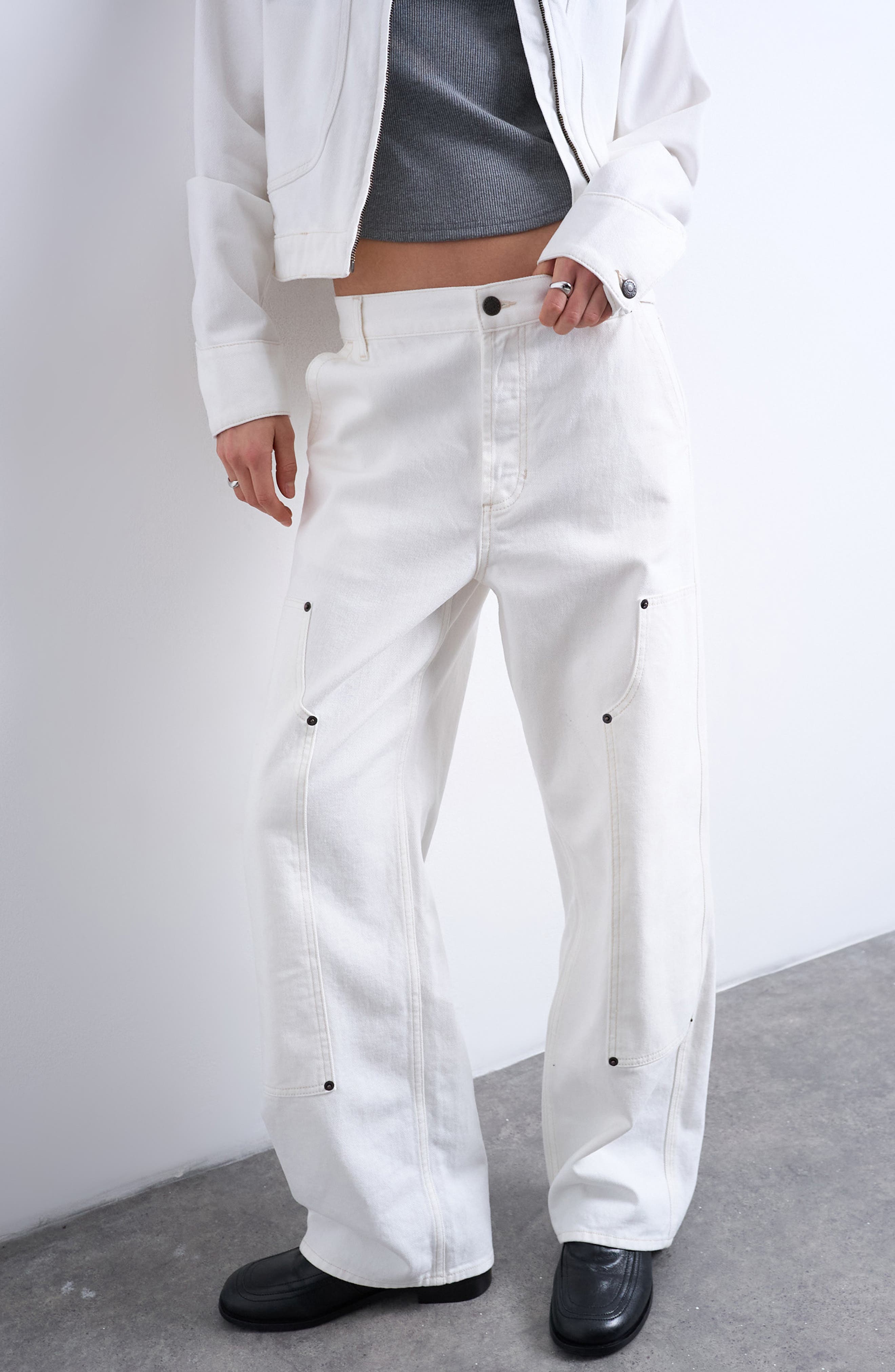 Column Straight Leg Jeans