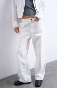 Topshop Column Straight Leg Jeans