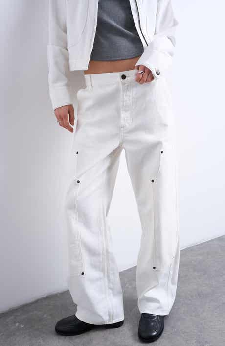 Topshop Column Straight Leg Jeans