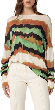 Diane von Furstenberg Royce Abstract Oversize Sweater