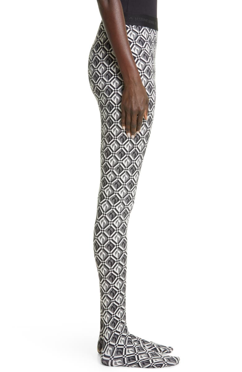 Marine Serre Moon Diamond Footed Leggings, Alternate, color, 