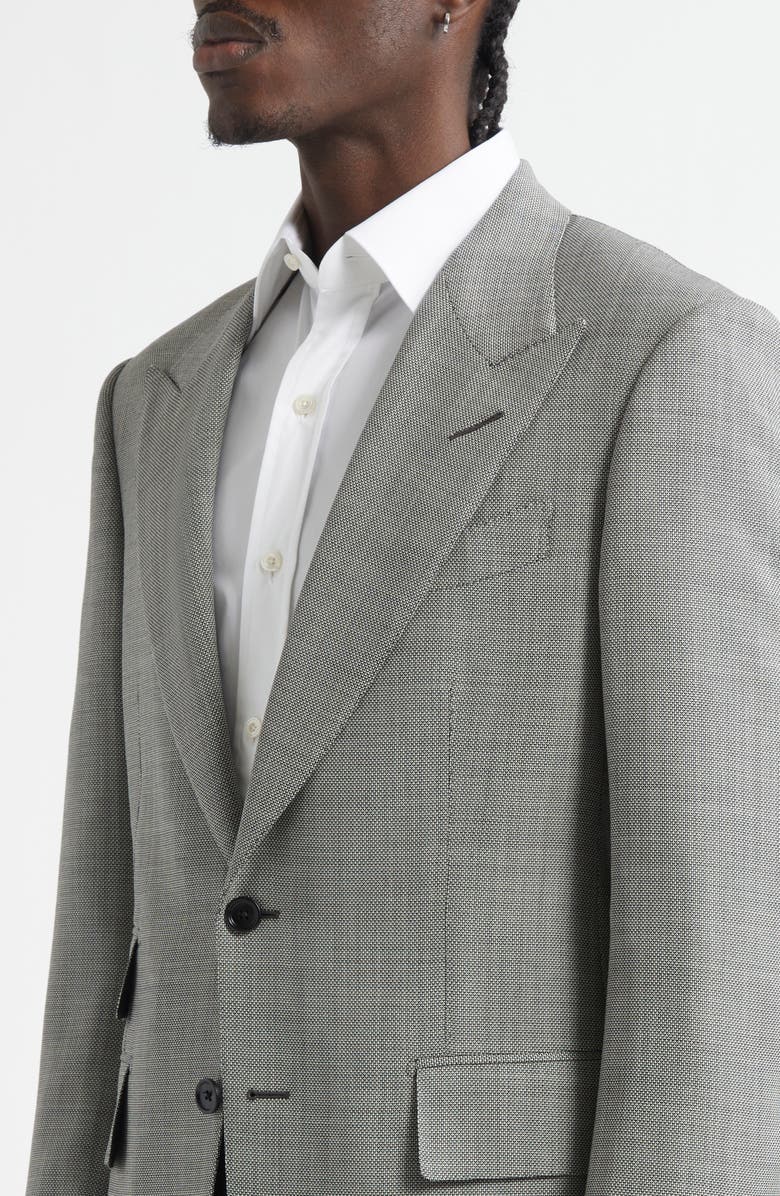 TOM FORD Shelton Sharkskin Sport Coat, Alternate, color, Ig013 Silver