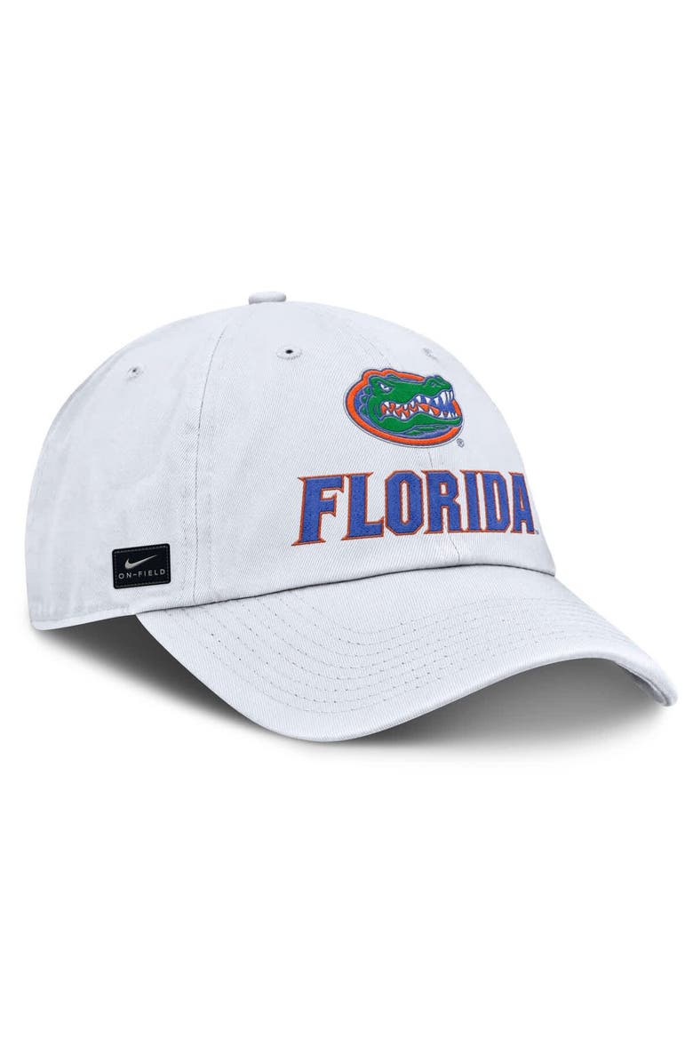 Nike Men's Nike White Florida Gators 2025 Sideline Club Adjustable Hat, Alternate, color, 