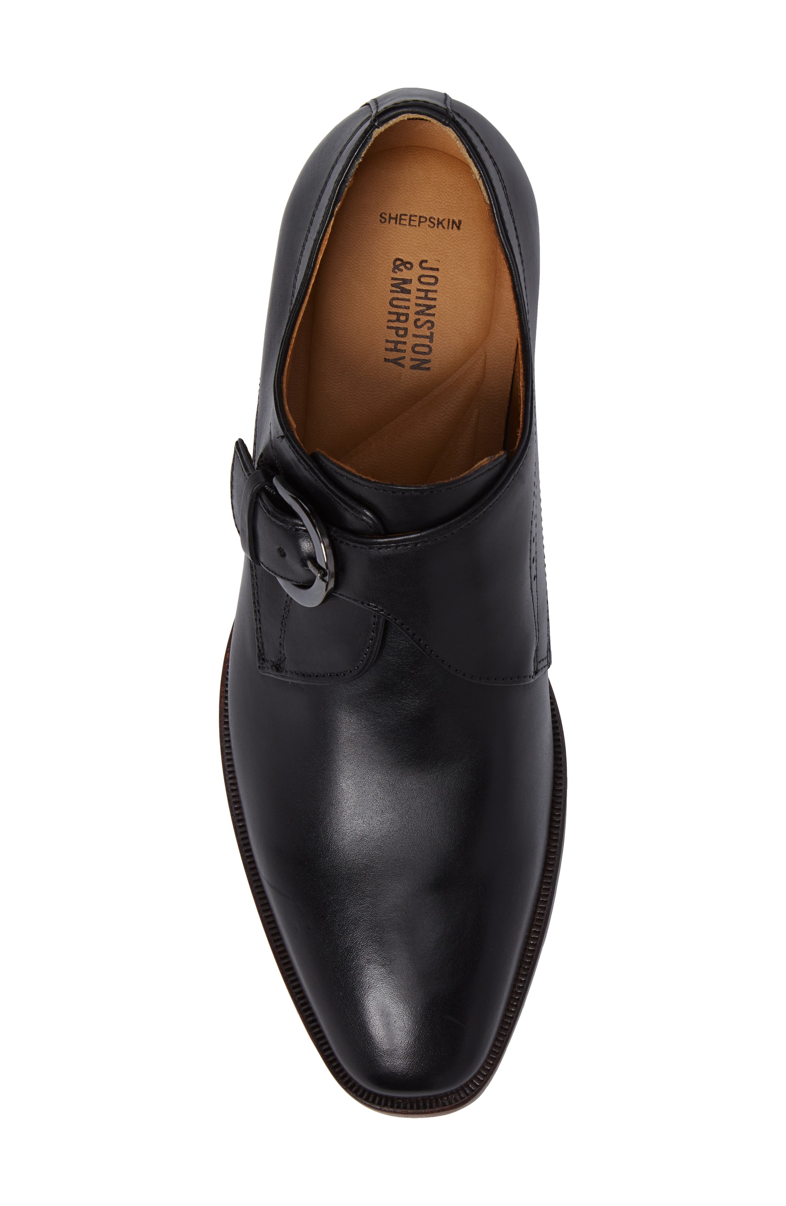 McClain Monk Strap Shoe, Alternate, color, BLACK