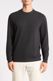 TravisMathew Thick as Thieves Rib Crewneck Sweatshirt