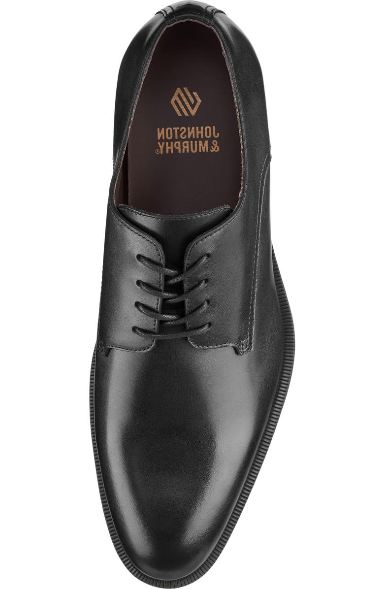 Johnston & Murphy Conlin Plain Toe Oxford, Alternate, color, Black Full Grain