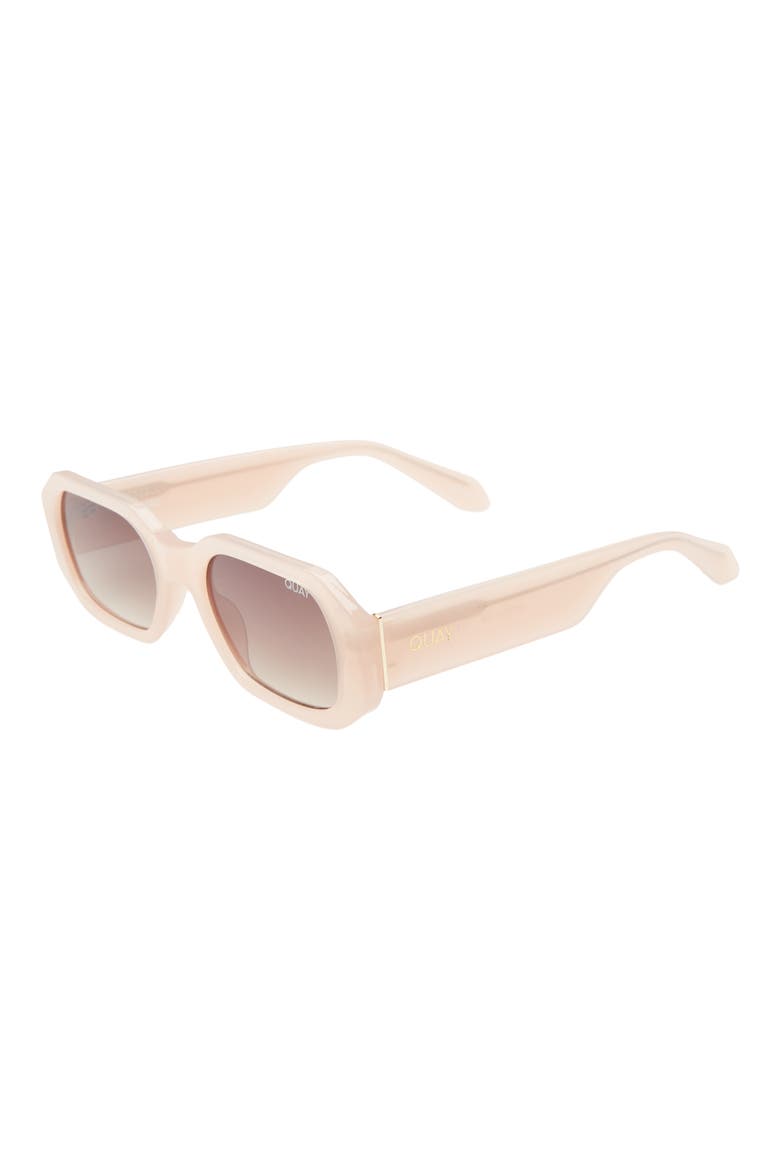 Hyped Up 53mm Gradient Square Sunglasses, Alternate, color, PINK / BROWN