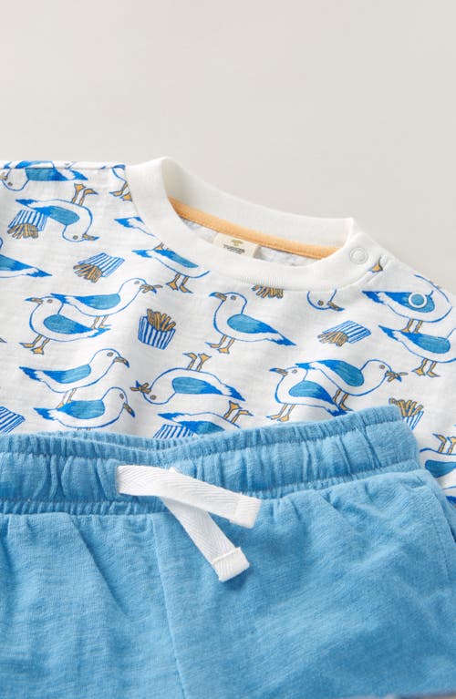 Tucker + Tate Print Cotton T-shirt & Shorts Set In Blue