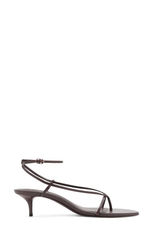 Mango Ankle Strap Sandal In Brown