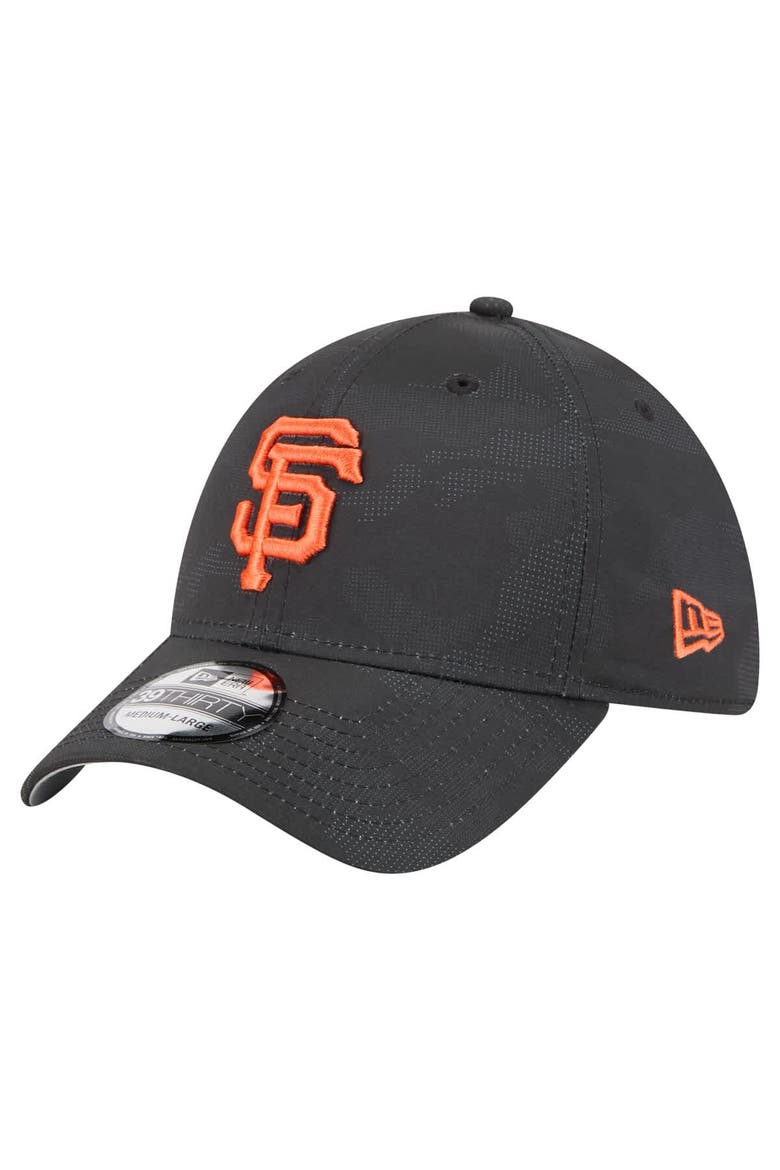 Men's New Era Black San Francisco Giants Tonal Camo 39THIRTY Flex Hat, Main, color, Black