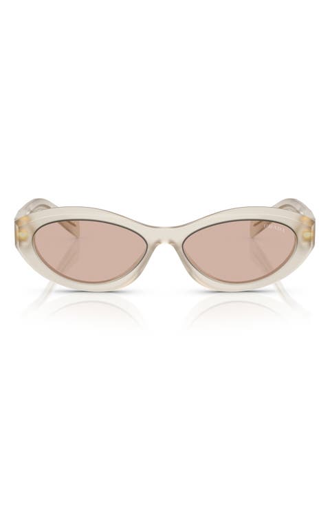 56mm Oval Sunglasses