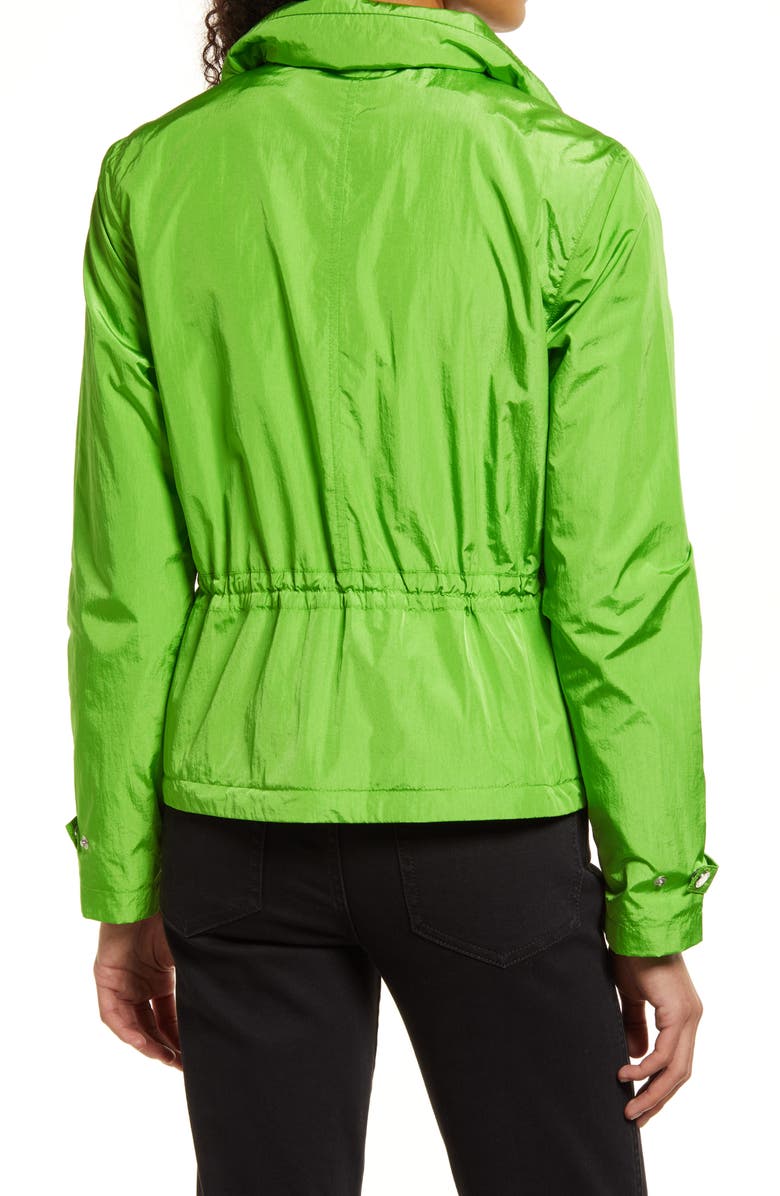 Via Spiga Packable Water Resistant Rain Jacket, Alternate, color,