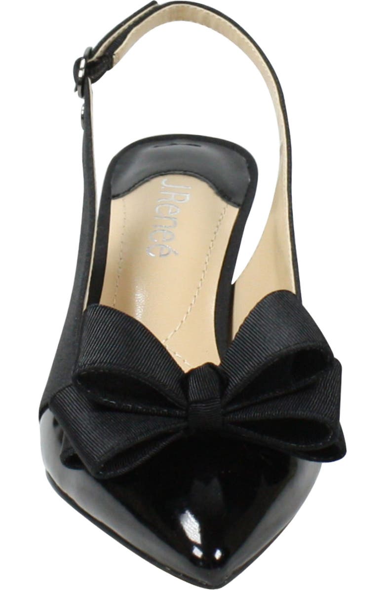 J. Reneé Gabino Slingback Pump, Alternate, color, Black/ Black Fabric