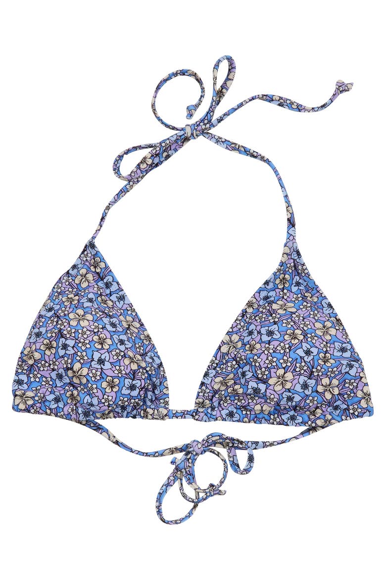 Floral Field Womens Bikini Top, Alternate, color, Floral Field Blue