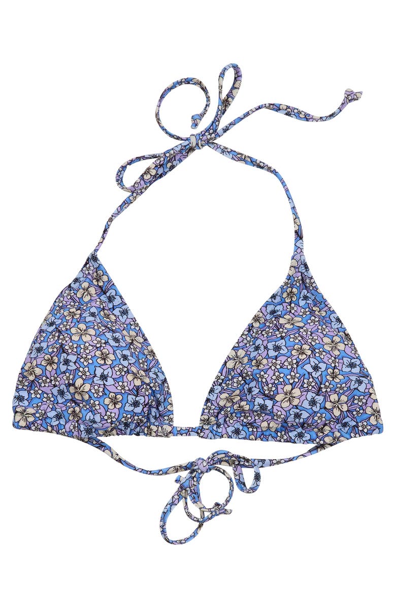 Lords of Harlech Floral Field Womens Bikini Top, Alternate, color, Floral Field Blue
