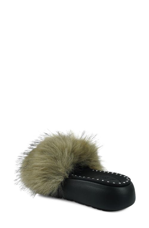 Shop Zigi Fabbi Faux Fur Platform Sandal