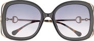 Gucci 56mm Square Sunglasses