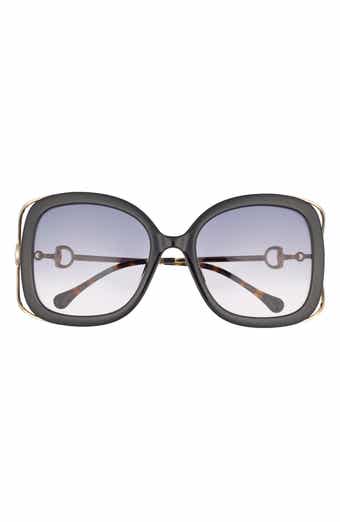 Gucci 56mm Square Sunglasses