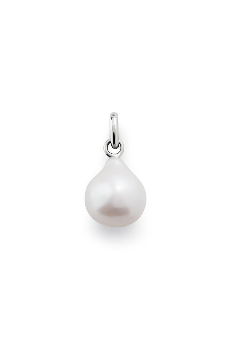 Monica Vinader Small Baroque Pearl Pendant, Main, color, Sterling Silver / Pearl