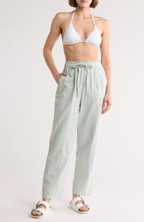 Drawstring Cover-Up Pants
