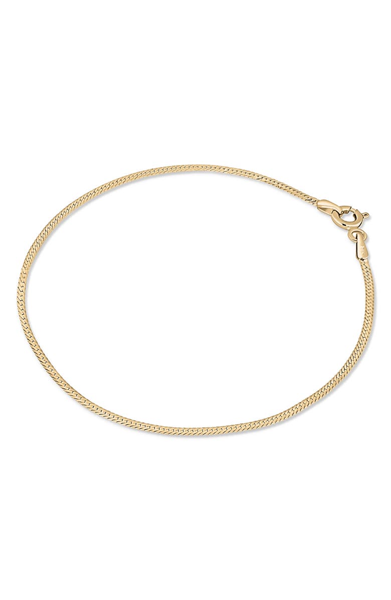 Bony Levy 14K Gold Herringbone Chain Bracelet, Alternate, color, Yellow Gold