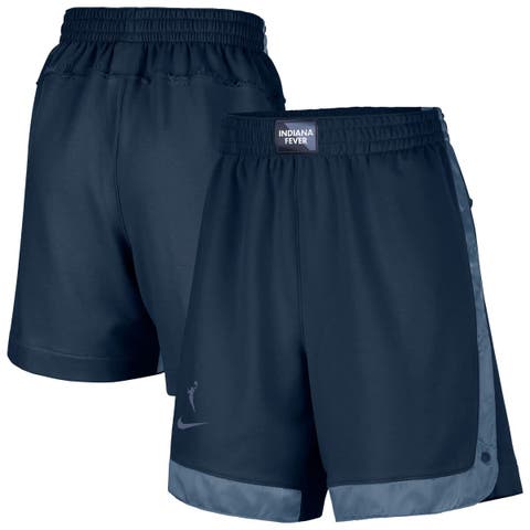 Women's Nike  Navy Indiana Fever Fly Basketball Tri-Blend Fleece Shorts
