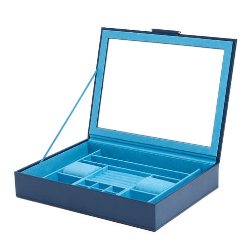 Wolf Sophia Jewelry Box With Window In Indigo