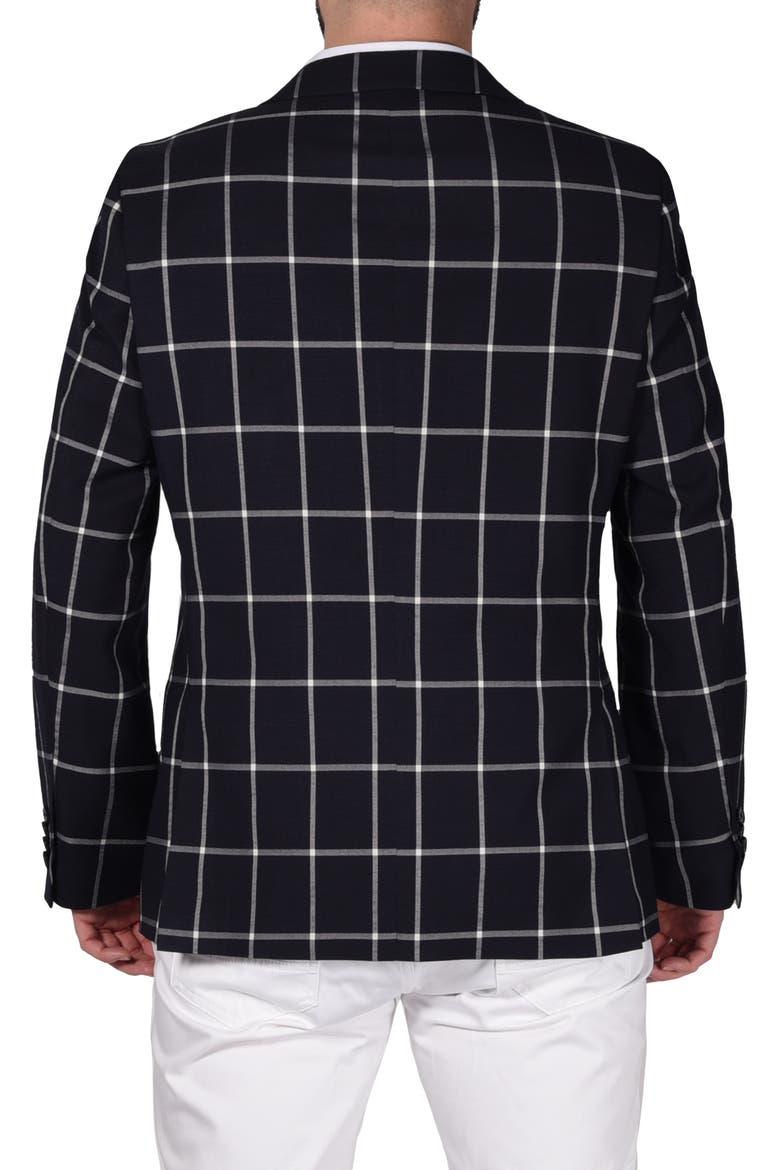 Windowpane Sport Coat, Alternate, color, NAVY