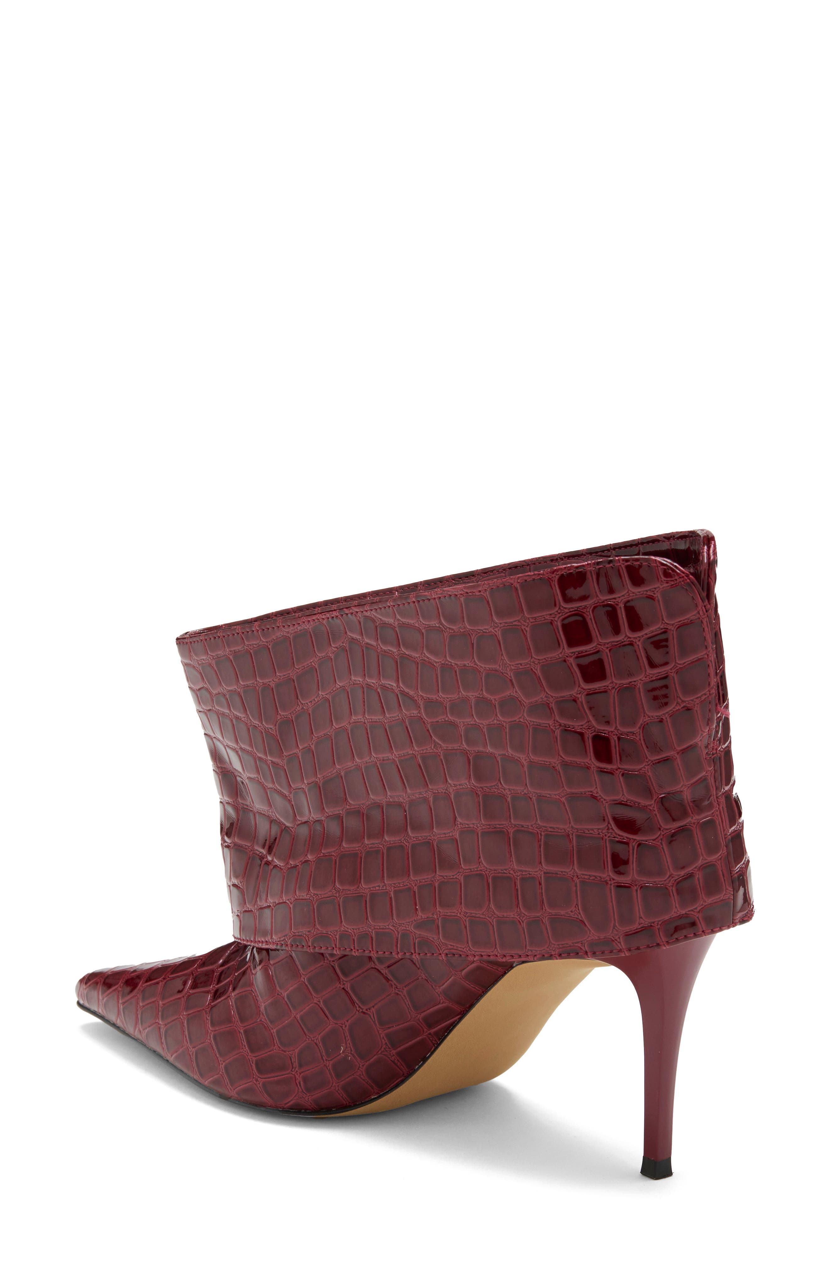 Enella Zebra Bootie, Alternate, color, BURGUNDY CROCO