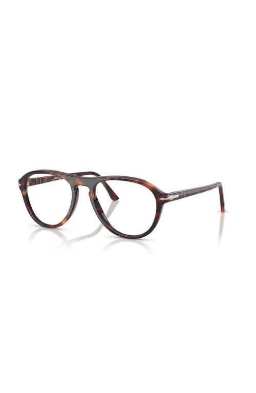 Persol 55mm Pilot Optical Glasses In Brown