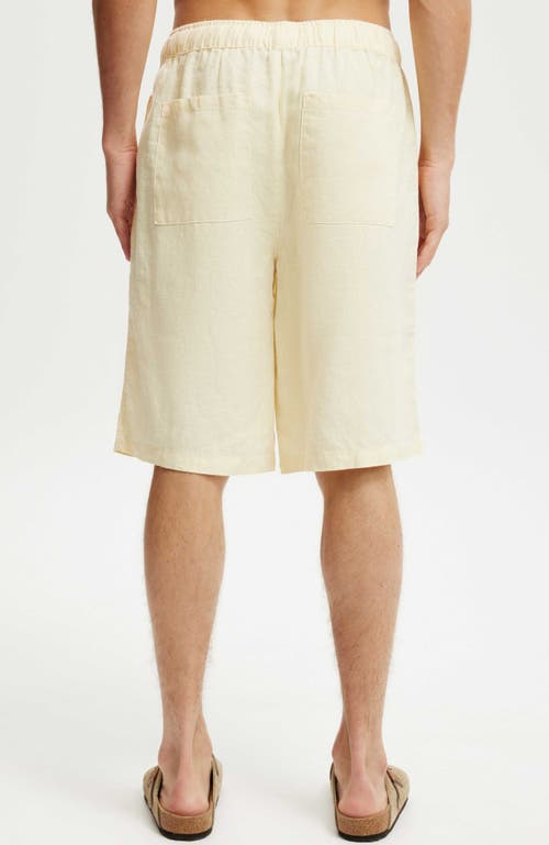Cotton On Baggy Linen Short In Neutral