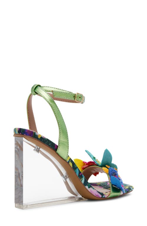 BETSEY JOHNSON BETSEY JOHNSON APOLO ANKLE STRAP WEDGE SANDAL 