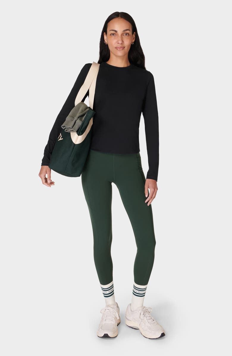 Sweaty Betty Essential Sculpt Long Sleeve T-Shirt, Alternate, color, Black