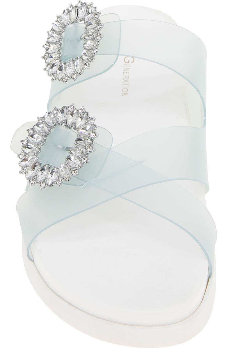 BCBGeneration Jia Rhinestone Slide Sandal, Alternate, color, Seafoam