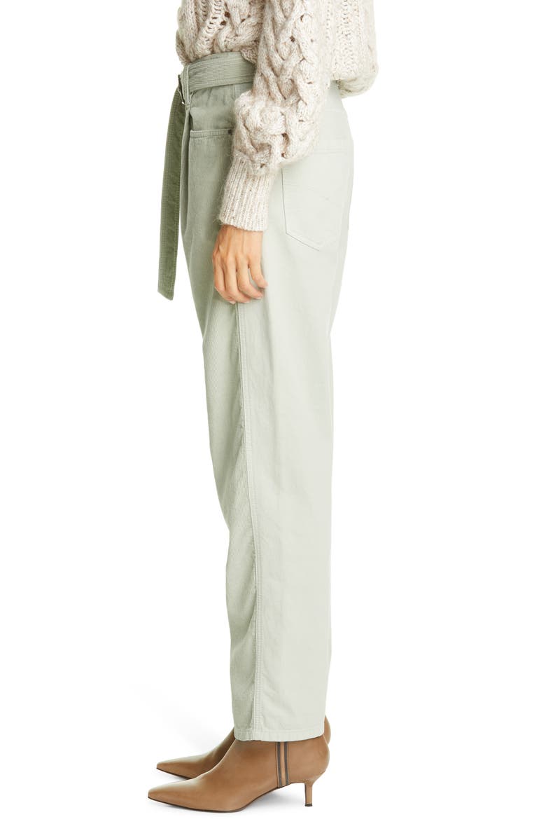 Brunello Cucinelli Belted Corduroy Pants, Alternate, color, 