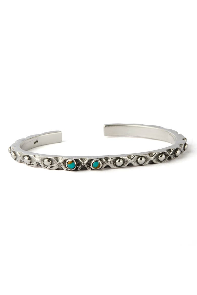Atrani Silver with Turquoise Cuff, Main, color, Turquoise