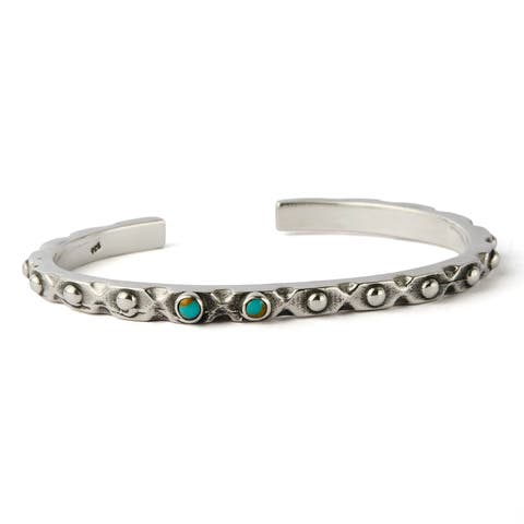 Atrani Silver with Turquoise Cuff