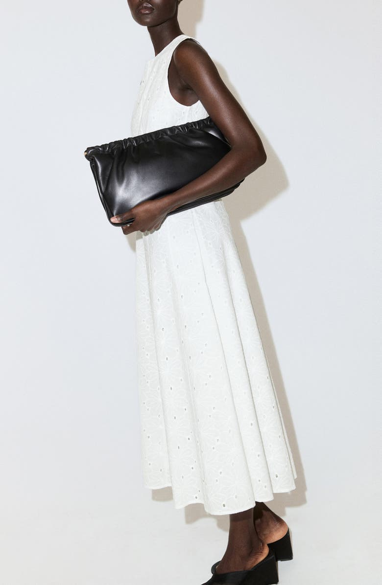MANGO Eyelet Embroidered A-Line Midi Dress, Alternate, color,