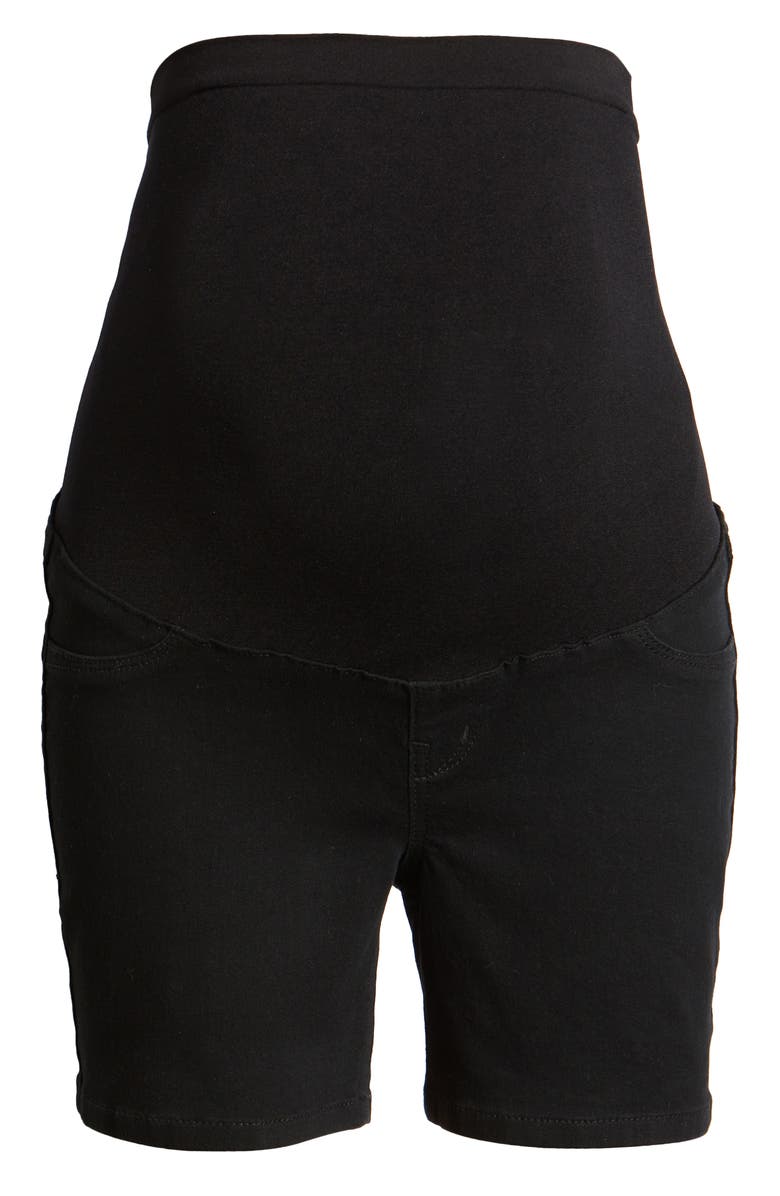 1822 Denim Belly Band Maternity Denim Shorts, Alternate, color, 