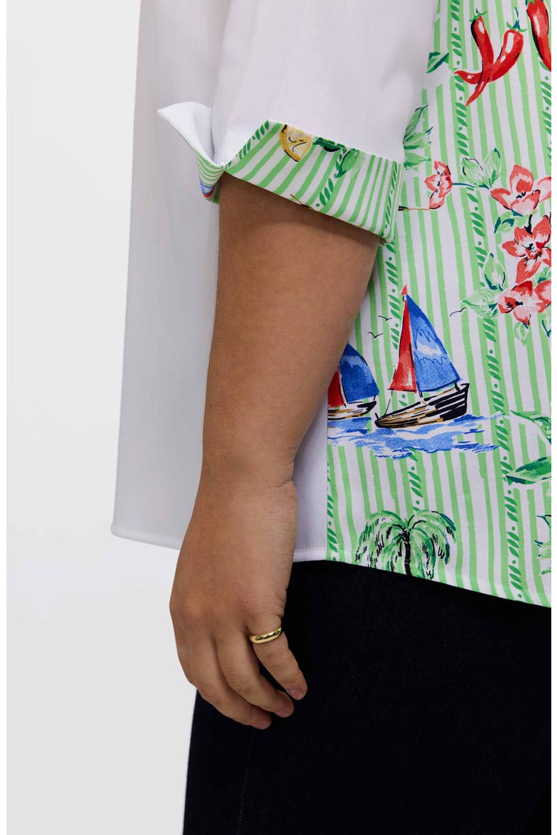 Therese Shirt, Alternate, color, GREEN MULTI