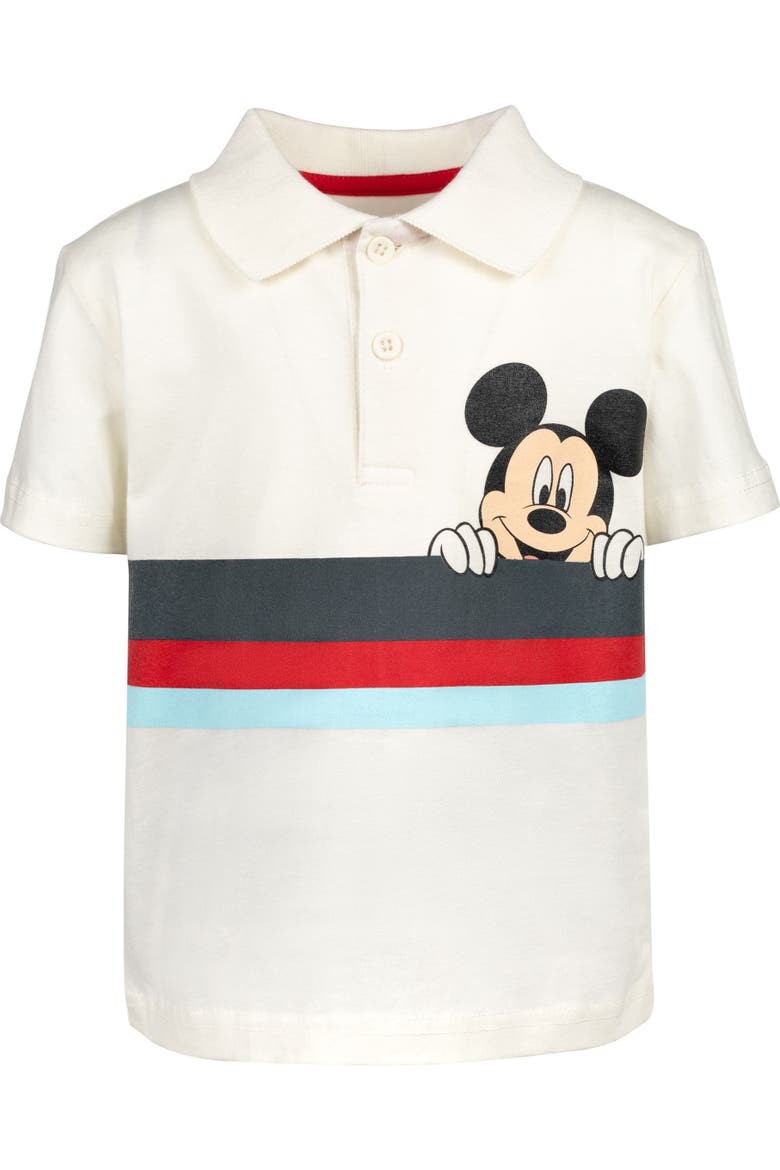 Mickey Mouse 2-Piece Polo Shirt and Shorts Set, Alternate, color, Mickey Tusk Blue